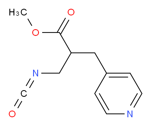 methyl 3-isocyanato-2-[(pyridin-4-yl)methyl]propanoate