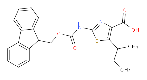 5-(butan-2-yl)-2-({[(9H-fluoren-9-yl)methoxy]carbonyl}amino)-1,3-thiazole-4-carboxylic acid