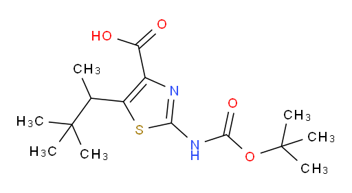 2-{[(tert-butoxy)carbonyl]amino}-5-(3,3-dimethylbutan-2-yl)-1,3-thiazole-4-carboxylic acid
