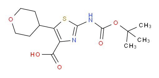 2-{[(tert-butoxy)carbonyl]amino}-5-(oxan-4-yl)-1,3-thiazole-4-carboxylic acid