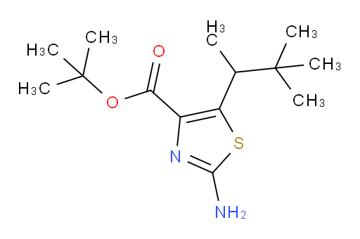 tert-butyl 2-amino-5-(3,3-dimethylbutan-2-yl)-1,3-thiazole-4-carboxylate