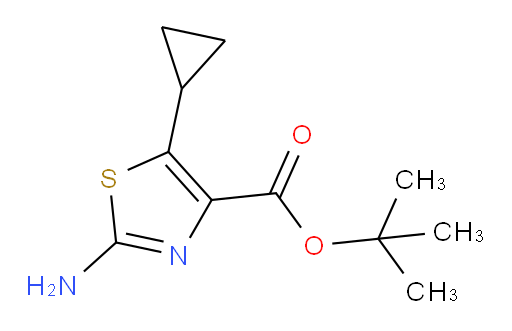 tert-butyl 2-amino-5-cyclopropyl-1,3-thiazole-4-carboxylate
