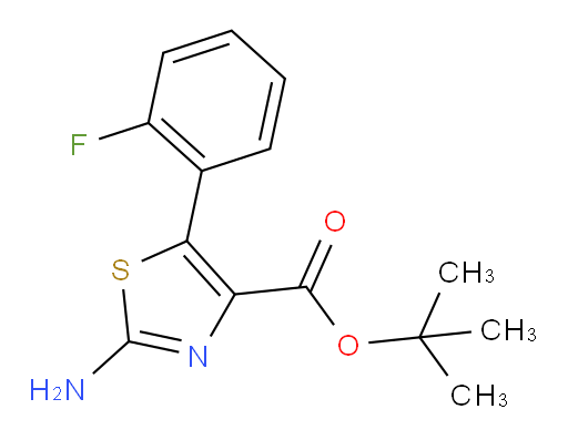 tert-butyl 2-amino-5-(2-fluorophenyl)-1,3-thiazole-4-carboxylate