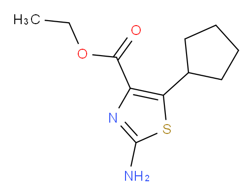 ethyl 2-amino-5-cyclopentyl-1,3-thiazole-4-carboxylate