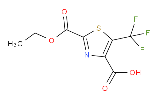 2-(ethoxycarbonyl)-5-(trifluoromethyl)-1,3-thiazole-4-carboxylic acid