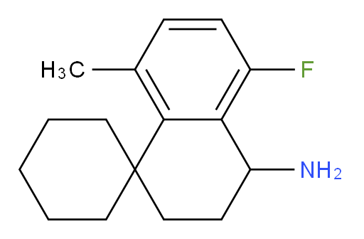 5'-fluoro-8'-methyl-3',4'-dihydro-2'H-spiro[cyclohexane-1,1'-naphthalene]-4'-amine