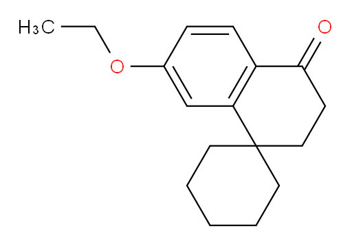 7'-ethoxy-3',4'-dihydro-2'H-spiro[cyclohexane-1,1'-naphthalene]-4'-one