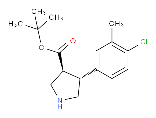 rac-tert-butyl (3R,4S)-4-(4-chloro-3-methylphenyl)pyrrolidine-3-carboxylate