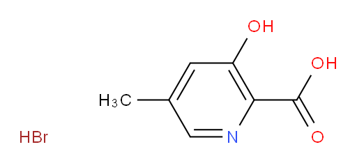 3-hydroxy-5-methylpyridine-2-carboxylic acid hydrobromide