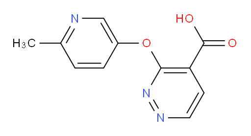 3-[(6-methylpyridin-3-yl)oxy]pyridazine-4-carboxylic acid