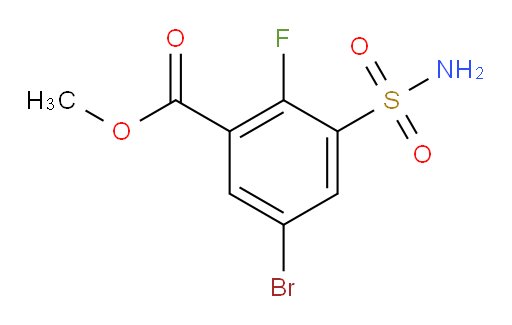 methyl 5-bromo-2-fluoro-3-sulfamoylbenzoate
