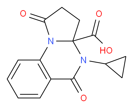 4-cyclopropyl-1,5-dioxo-1H,2H,3H,3aH,4H,5H-pyrrolo[1,2-a]quinazoline-3a-carboxylic acid