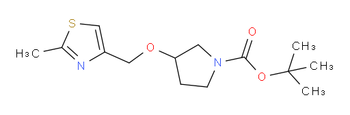 tert-butyl 3-[(2-methyl-1,3-thiazol-4-yl)methoxy]pyrrolidine-1-carboxylate