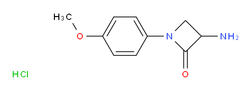 3-amino-1-(4-methoxyphenyl)azetidin-2-one hydrochloride