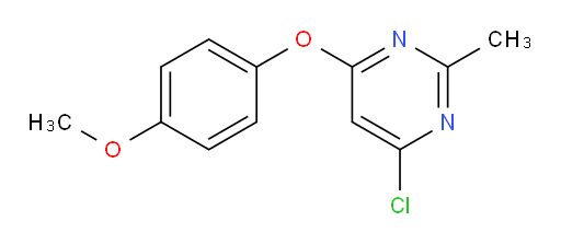 4-chloro-6-(4-methoxyphenoxy)-2-methylpyrimidine