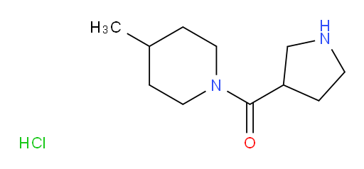 4-methyl-1-(pyrrolidine-3-carbonyl)piperidine hydrochloride