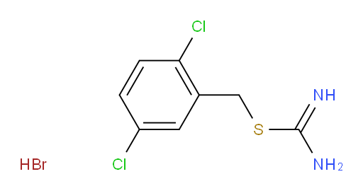 {[(2,5-dichlorophenyl)methyl]sulfanyl}methanimidamide hydrobromide
