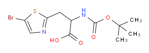 3-(5-bromo-1,3-thiazol-2-yl)-2-{[(tert-butoxy)carbonyl]amino}propanoic acid