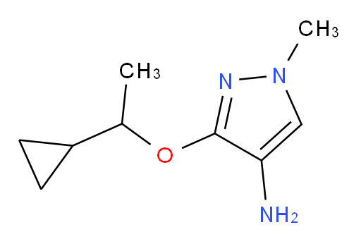 3-(1-cyclopropylethoxy)-1-methyl-1H-pyrazol-4-amine