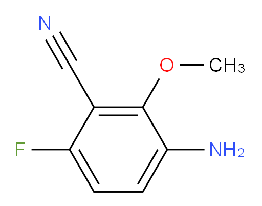 3-amino-6-fluoro-2-methoxybenzonitrile