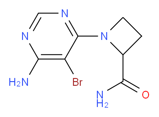 1-(6-amino-5-bromopyrimidin-4-yl)azetidine-2-carboxamide