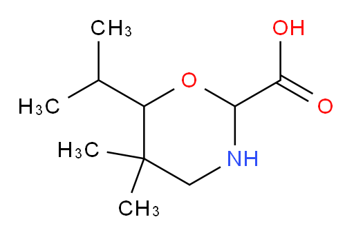 5,5-dimethyl-6-(propan-2-yl)-1,3-oxazinane-2-carboxylic acid