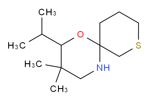 3,3-dimethyl-2-(propan-2-yl)-1-oxa-8-thia-5-azaspiro[5.5]undecane