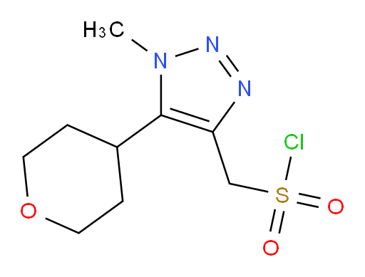 [1-methyl-5-(oxan-4-yl)-1H-1,2,3-triazol-4-yl]methanesulfonyl chloride