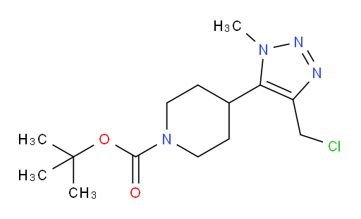 tert-butyl 4-[4-(chloromethyl)-1-methyl-1H-1,2,3-triazol-5-yl]piperidine-1-carboxylate
