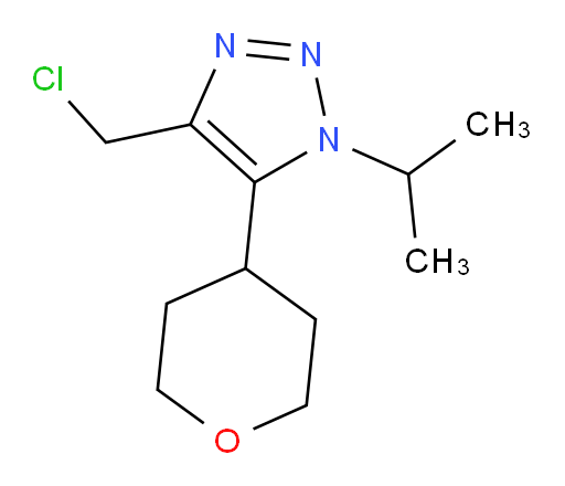 4-(chloromethyl)-5-(oxan-4-yl)-1-(propan-2-yl)-1H-1,2,3-triazole