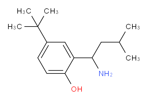 2-(1-amino-3-methylbutyl)-4-tert-butylphenol