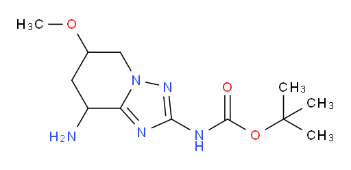 tert-butyl N-{8-amino-6-methoxy-5H,6H,7H,8H-[1,2,4]triazolo[1,5-a]pyridin-2-yl}carbamate