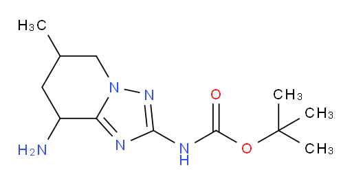 tert-butyl N-{8-amino-6-methyl-5H,6H,7H,8H-[1,2,4]triazolo[1,5-a]pyridin-2-yl}carbamate