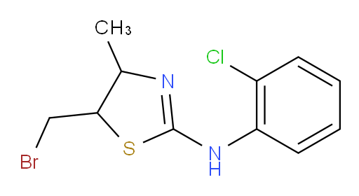 5-(bromomethyl)-N-(2-chlorophenyl)-4-methyl-4,5-dihydro-1,3-thiazol-2-amine