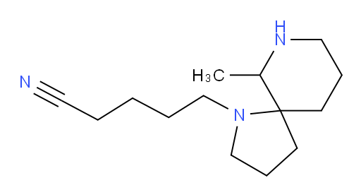 5-{6-methyl-1,7-diazaspiro[4.5]decan-1-yl}pentanenitrile