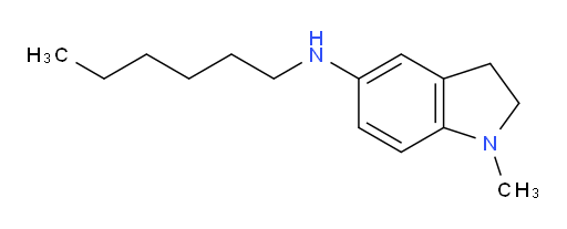 N-hexyl-1-methyl-2,3-dihydro-1H-indol-5-amine