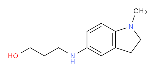 3-[(1-methyl-2,3-dihydro-1H-indol-5-yl)amino]propan-1-ol