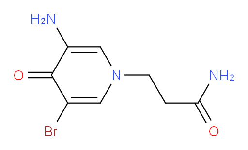 3-(3-amino-5-bromo-4-oxo-1,4-dihydropyridin-1-yl)propanamide