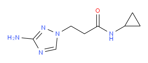 3-(3-amino-1H-1,2,4-triazol-1-yl)-N-cyclopropylpropanamide