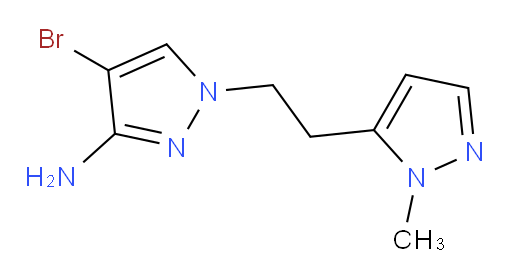 4-bromo-1-[2-(1-methyl-1H-pyrazol-5-yl)ethyl]-1H-pyrazol-3-amine
