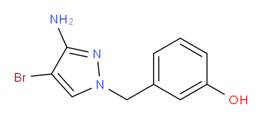 3-[(3-amino-4-bromo-1H-pyrazol-1-yl)methyl]phenol