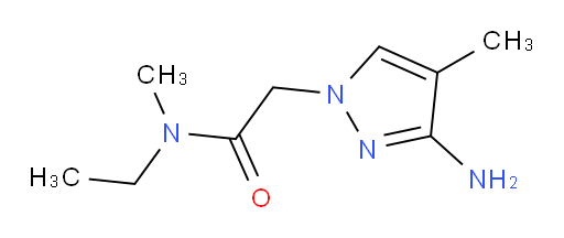 2-(3-amino-4-methyl-1H-pyrazol-1-yl)-N-ethyl-N-methylacetamide