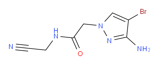 2-(3-amino-4-bromo-1H-pyrazol-1-yl)-N-(cyanomethyl)acetamide