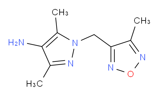 3,5-dimethyl-1-[(4-methyl-1,2,5-oxadiazol-3-yl)methyl]-1H-pyrazol-4-amine