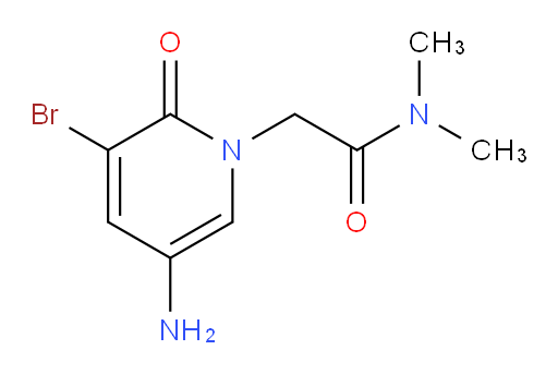 2-(5-amino-3-bromo-2-oxo-1,2-dihydropyridin-1-yl)-N,N-dimethylacetamide