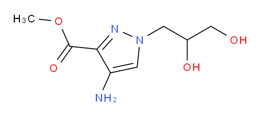 methyl 4-amino-1-(2,3-dihydroxypropyl)-1H-pyrazole-3-carboxylate