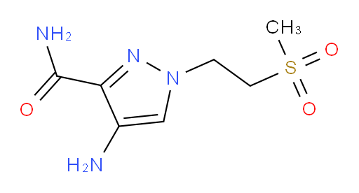 4-amino-1-(2-methanesulfonylethyl)-1H-pyrazole-3-carboxamide