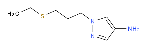 1-[3-(ethylsulfanyl)propyl]-1H-pyrazol-4-amine