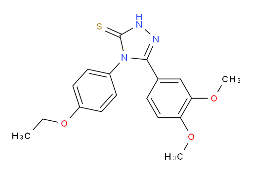 3-(3,4-dimethoxyphenyl)-4-(4-ethoxyphenyl)-4,5-dihydro-1H-1,2,4-triazole-5-thione