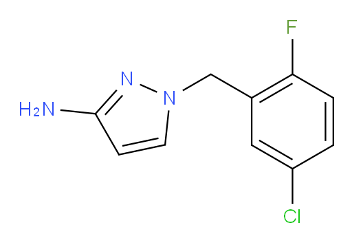 1-[(5-chloro-2-fluorophenyl)methyl]-1H-pyrazol-3-amine
